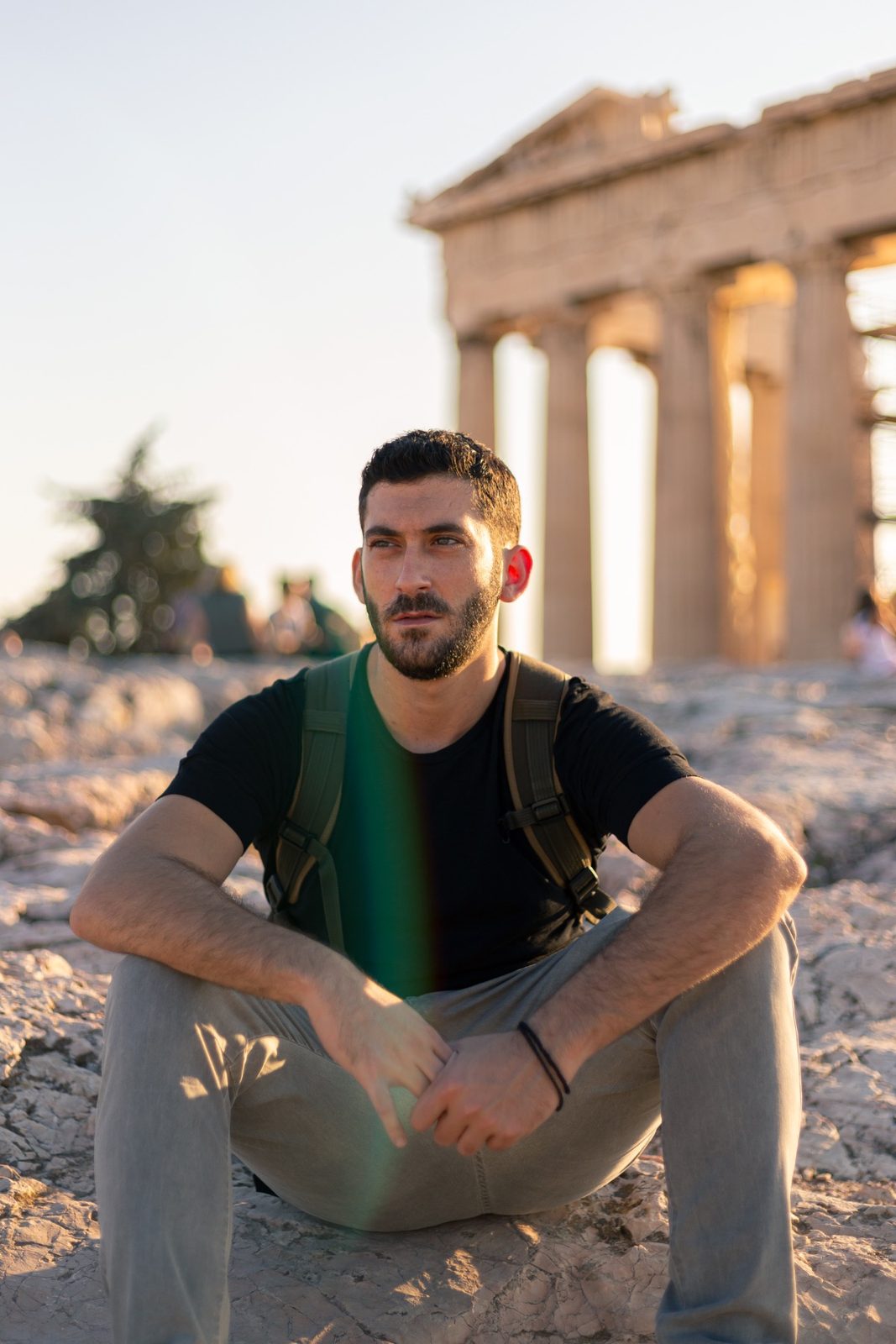 Portrait of John Xenos at the Acropolis, Athens